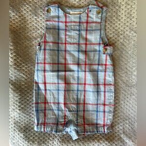 Janie & Jack Plaid Baby Romper